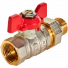 Кран шаровой с американкой ROMMER бабочка 1/2" ВН неполнопроходной