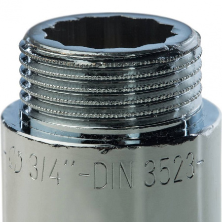 Удлинитель резьбовой латунный STOUT хром 3/4"x60мм ВН