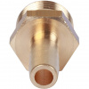Штуцер резьбовой латунный STOUT без покрытия 1/2"x10мм Н