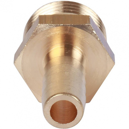 Штуцер резьбовой латунный STOUT без покрытия 1/2"x10мм Н