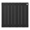 Радиатор биметаллический ROYAL THERMO PIANOFORTE NOIR SABLE NEW 500x8 секций, черный