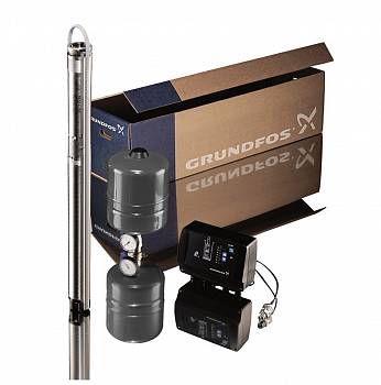 Насос скважинный (КОМПЛЕКТ) GRUNDFOS SQE 5-70 (3", 1.85 кВт, 1х200-240В) с кабелем 40 м