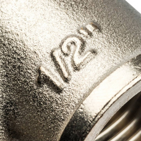 Угол резьбовой латунный STOUT никель 1/2" ВН