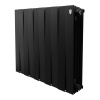 Радиатор биметаллический ROYAL THERMO PIANOFORTE NOIR SABLE NEW 500x10 секций, черный