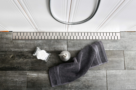 Душевой лоток MCH с боковым сливом Ø40 рамка нерж. 850мм G MEDIUM (CH850MN)