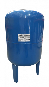 Гидроаккумулятор для воды ESSAN GIDRACH-NE вертикальный 100 л, 1" Н, синий, концевой