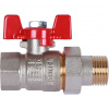 Кран шаровой с американкой ROMMER бабочка 1/2" ВН
