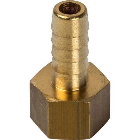 Штуцер резьбовой латунный STOUT без покрытия 1/2"x10мм В