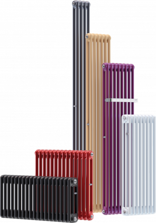 Радиатор стальной RIFAR TUBOG 2180, 2-х трубчатый, 1800мм высота, 8 секций, боковой, титан