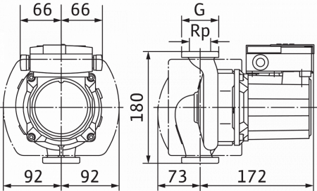 Насос для рециркуляции WILO TOP-Z 25/10 EM PN6/10