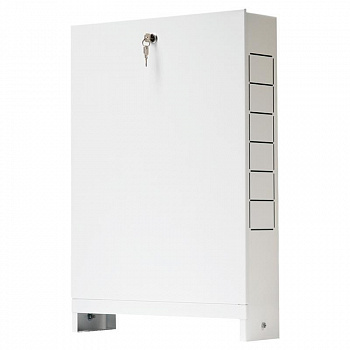 Шкаф распределительный для коллектора ESSAN ШРНГ-4 наружный 11-12 выход. ГЛУБОКИЙ (652х150х857)