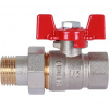 Кран шаровой с американкой ROMMER бабочка 1/2" ВН