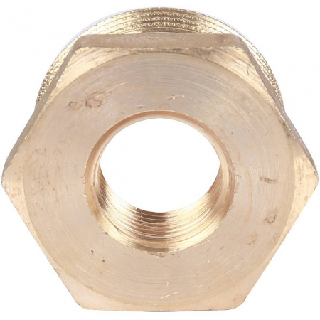 Футорка резьбовая латунная STOUT без покрытия 1"x3/8" ВН