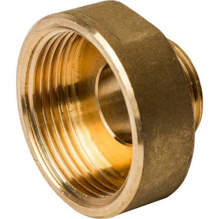 Муфта переходная резьбовая латунная STOUT без покрытия 1"x1/2" ВН