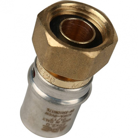 МП Муфта с накидной гайкой пресс для металлопласта STOUT Ø20х1/2"