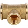 Тройник переходной латунный STOUT без покрытия 1"x3/4"x1" В