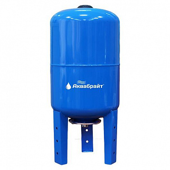 Гидроаккумулятор для воды АКВАБРАЙТ вертикальный синий ГМ-100В