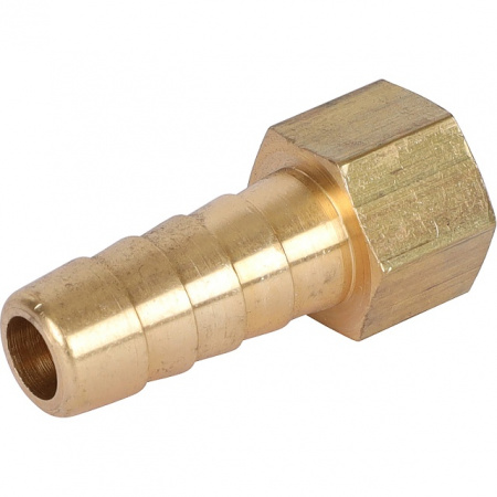 Штуцер резьбовой латунный STOUT без покрытия 1/8"x10мм В