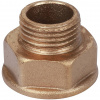 Удлинитель шестигранный резьбовой латунный STOUT без покрытия 1/2"x3/4" ВН
