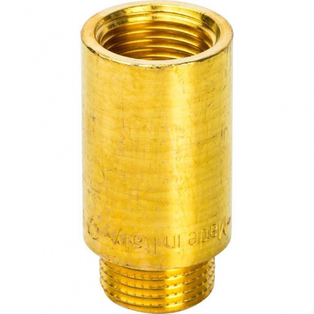 Удлинитель резьбовой латунный STOUT без покрытия 1/2"x40мм ВН