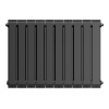 Радиатор биметаллический ROYAL THERMO PIANOFORTE NOIR SABLE NEW 500x10 секций, черный