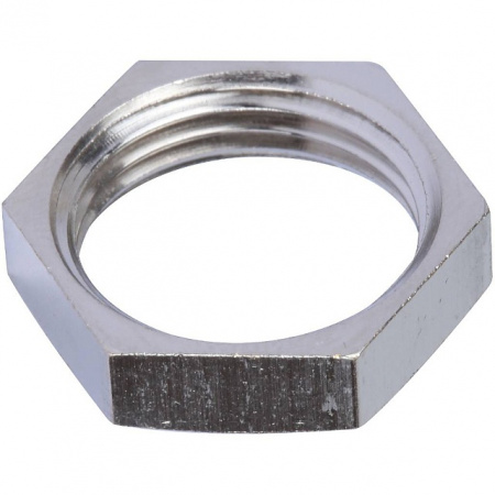 Контргайка резьбовая латунная STOUT никель 3/8"