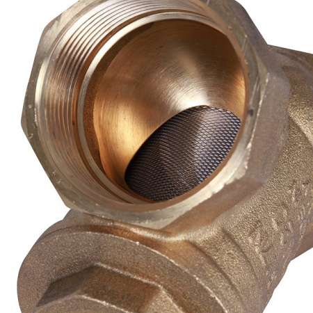 ФГО Фильтр косой грубой очистки STOUT SFW латунный 11/2", 500 мкр, желтый