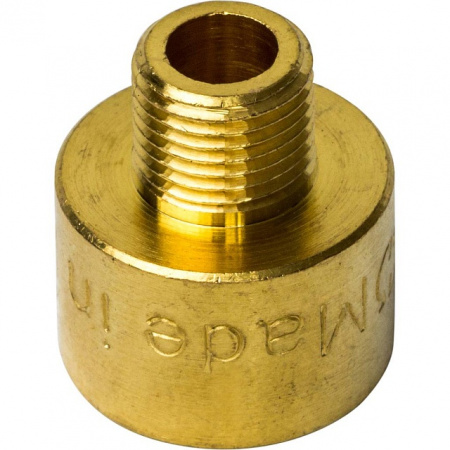 Муфта переходная резьбовая латунная STOUT без покрытия 1/4"x1/8" ВН