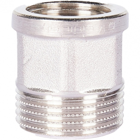 Переход под ключ резьбовой латунный STOUT никель 1/2"х3/4" ВН