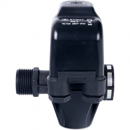 Реле давления для насоса STOUT для водоснабжения со встроенным манометром PM5-3W, 1-5 бар