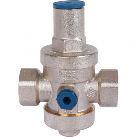 Редуктор давления STOUT 3/4" вн/вн PN25 с выходом под манометр