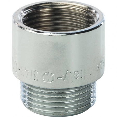 Удлинитель резьбовой латунный STOUT хром 3/4"x20мм ВН