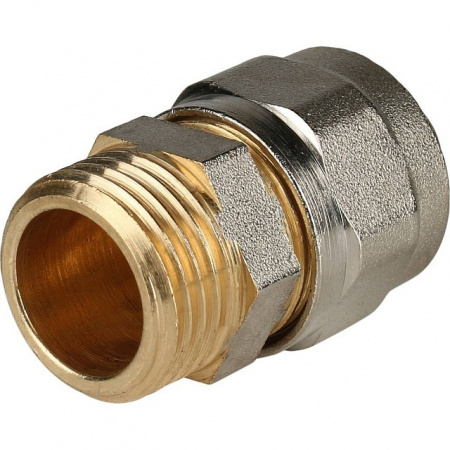 МЦ Муфта резьбовая цанга для металлопласта STOUT Ø16х1/2" НР