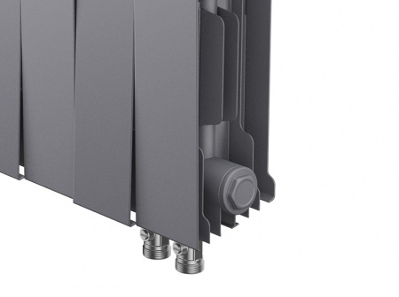 Радиатор биметаллический ROYAL THERMO PIANOFORTE SILVER SATIN VDR 200x16 секций