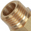 Штуцер резьбовой латунный STOUT без покрытия 1/4"x10мм Н