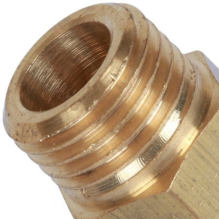 Штуцер резьбовой латунный STOUT без покрытия 1/4"x10мм Н