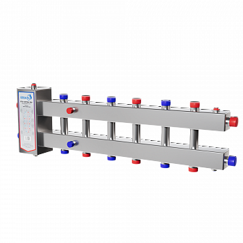 Коллектор котловой с гидрострелкой ESSAN ГРУ+КМГ 100-9ВУ НЕРЖАВЕЮЩАЯ СТАЛЬ с 3-мя кронштейнами