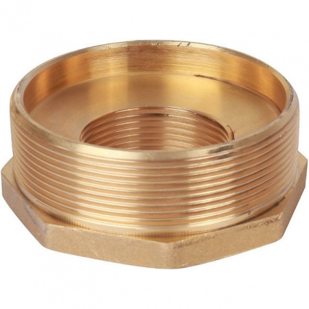 Футорка резьбовая латунная STOUT без покрытия 3"x11/2" ВН