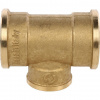 Тройник переходной латунный STOUT без покрытия 1"x3/4"x1" В