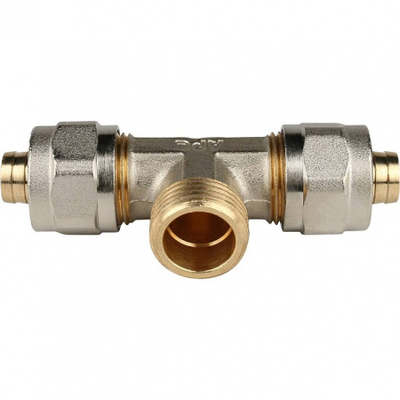 МЦ Тройник резьбовой цанга для металлопласта STOUT Ø16х1/2"х16 Н