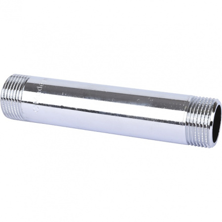 Бочонок резьбовой латунный STOUT хром 3/4"x120мм