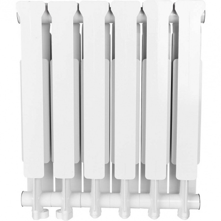 Радиатор алюминиевый STOUT BRAVO 500х6 секций, нижнее правое подключение