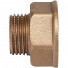 Удлинитель шестигранный резьбовой латунный STOUT без покрытия 1/2"x3/4" ВН