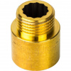 Удлинитель резьбовой латунный STOUT без покрытия 1/2"x20мм ВН