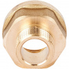 Переход под ключ резьбовой латунный STOUT без покрытия 1/2"х3/8" ВН