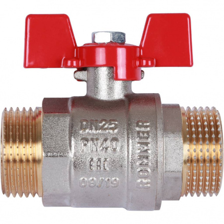 Кран шаровой ROMMER бабочка 1" НН