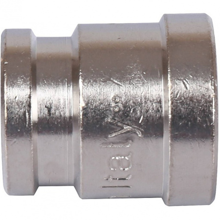 Муфта переходная резьбовая латунная STOUT никель 3/8"X1/4" В