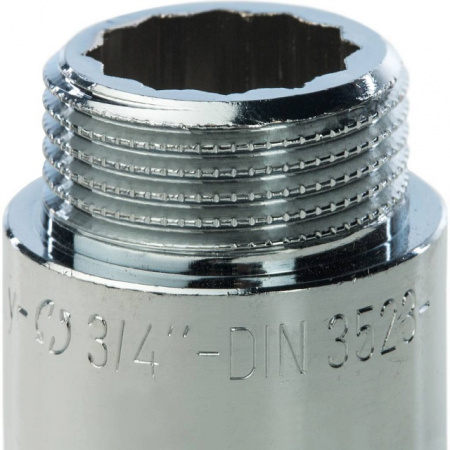 Удлинитель резьбовой латунный STOUT хром 3/4"x30мм ВН