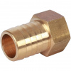 Штуцер резьбовой латунный STOUT без покрытия 1/2"x20мм В