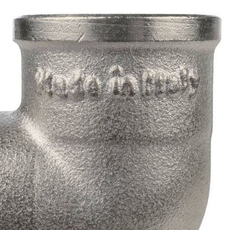 Угол с креплением резьбовой латунный STOUT никель1/2" В